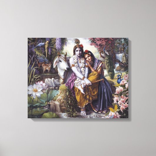 Het goddelijke liefdevolle paar canvas afdruk (Voorkant)