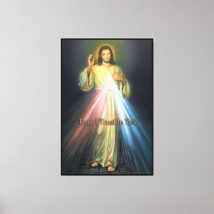 Het goddelijke Mercy Canvas Devotional Afbeelding. Afdruk
