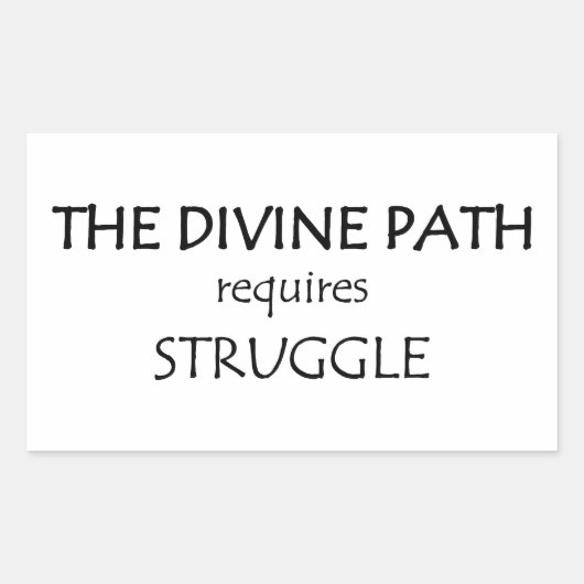 Het goddelijke pad vereist strijd rechthoekige sticker (Voorkant)