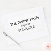 Het goddelijke pad vereist strijd rechthoekige sticker (Envelop)