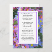 Het goddelijke Weaver met paars Feestdagenkaart (Voorkant / Achterkant)