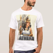 Het Goddess Athena Unique Tattoo Design T-shirt (Voorkant)