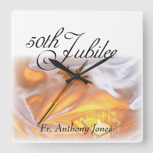 Het Godsdienstige Leven van het gouden jubileum, Vierkante Klok (Voorkant)