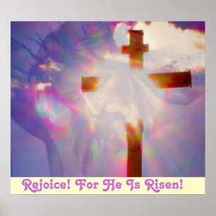 Het godsdienstige Poster van Pasen - Jesus en