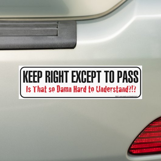 Het goed houden is zo'n harde Bumpersticker (Op auto)