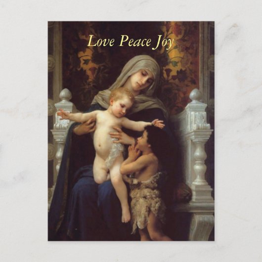 Het goede doel van Bougeureau, kerst briefkaarten (Voorkant)