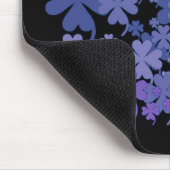 Het goede Geluk charmeert Blauwe Violette Mousepad Muismat (Hoek)