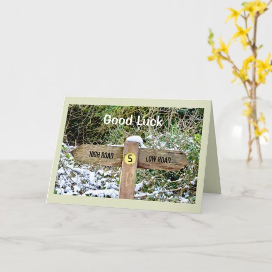 Het goede Geluk voorziet van wegwijzers Kaart (Gele Bloem)