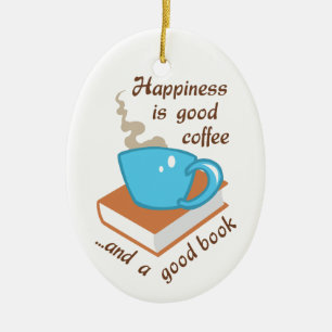 Het goede Goede Boek van de Koffie Keramisch Ornament