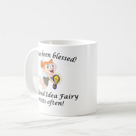 Het goede idee koffiemok (Voorkant links)