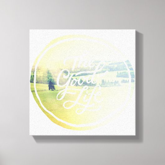 Het goede leven 2 canvas afdruk (Voorkant)