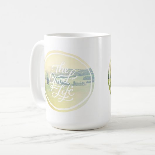 Het goede leven 2 koffiemok (Voorkant links)