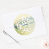 Het goede leven 2 ronde sticker (Envelop)