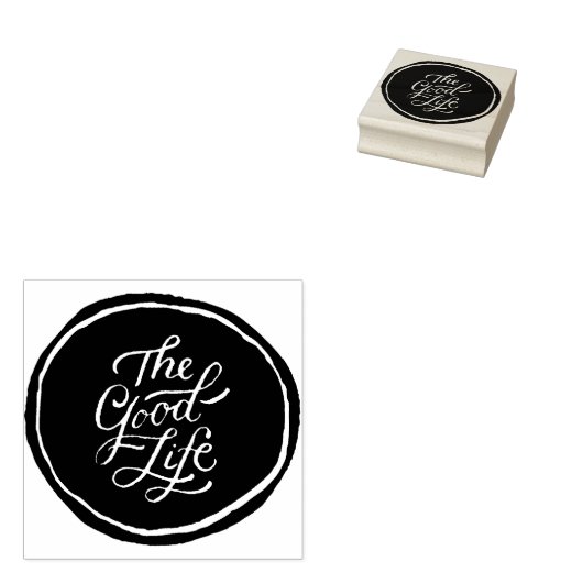 Het goede leven 2 rubberstempel (Gestempeld)
