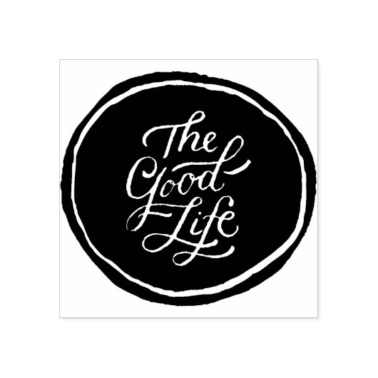 Het goede leven 2 rubberstempel (Afrduk)