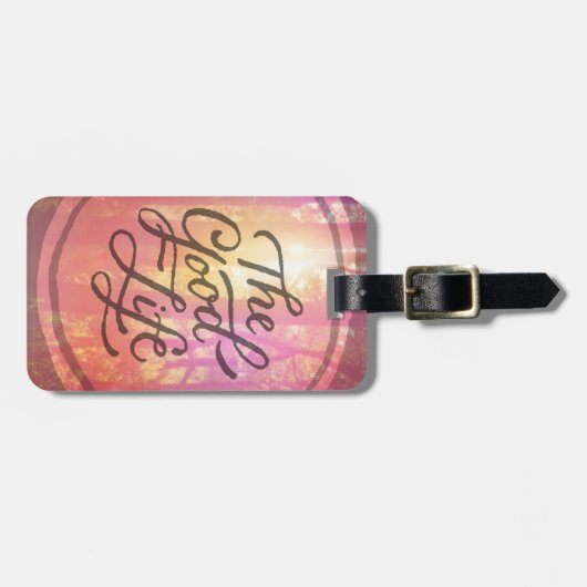 Het goede leven bagagelabel (Voorkant horizontaal)