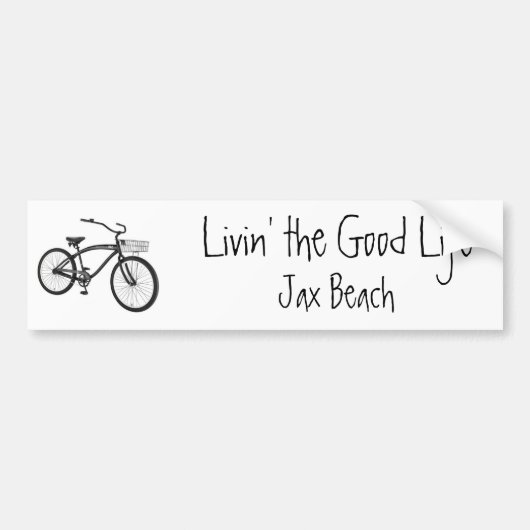 Het goede leven, Cruiser, Jax Beach Bumpersticker (Voorkant)