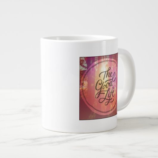 Het goede leven grote koffiekop (Voorkant rechts)