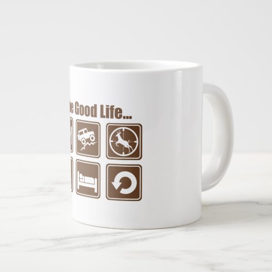 Het goede leven grote koffiekop (Voorkant rechts)