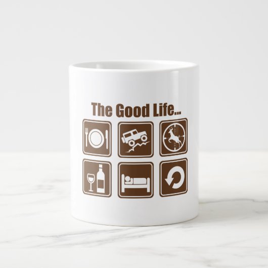 Het goede leven grote koffiekop (Voorkant)