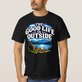HET GOEDE LEVEN IS BUITEN T-SHIRT