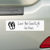 Het goede leven, Jax Beach Bumpersticker (Op auto)