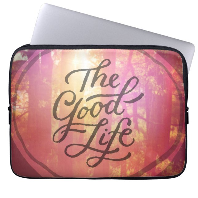 Het goede leven laptop sleeve (Voorkant)