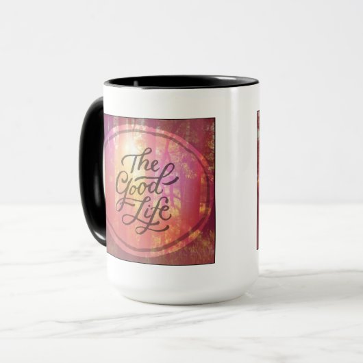 Het goede leven mok (Voorkant links)