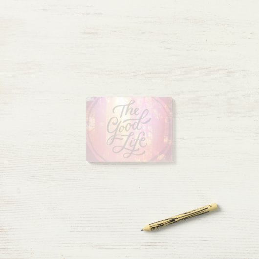 Het goede leven post-it® notes (Op bureau)