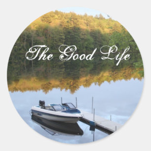 Het goede leven ronde sticker