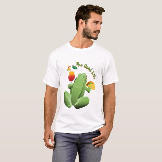 Het goede leven t-shirt (Voorkant volledig)