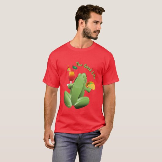 Het goede leven t-shirt (Voorkant volledig)