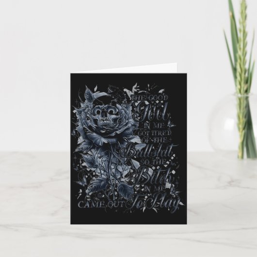 Het Goede Meisje In Mij Kreeg Spijt Van De Eikel D Kaart (Voorkant)