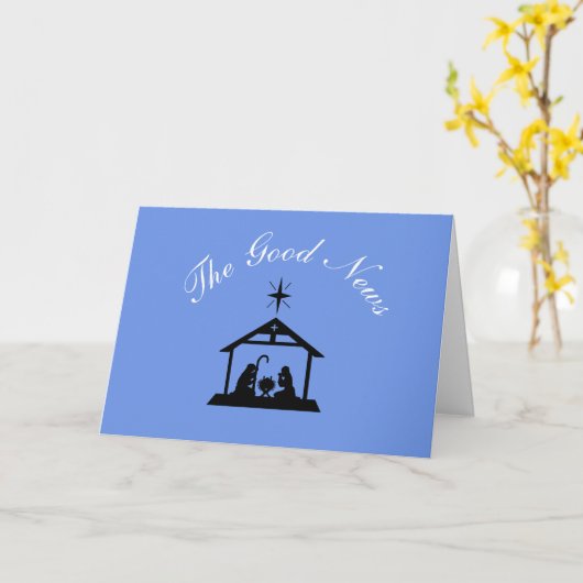 Het goede nieuws is geen feke News Kerstmis Kaart (Gele Bloem)