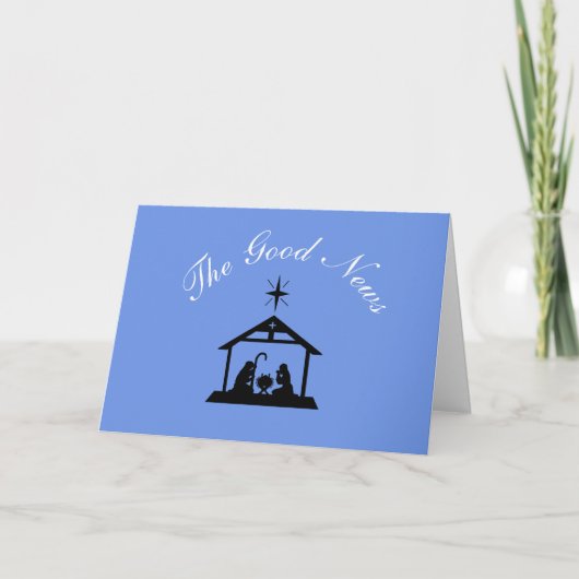 Het goede nieuws is geen feke News Kerstmis Kaart (Voorkant)