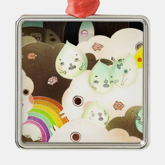Het goede oude Britse weer van 2014 Metalen Ornament (Voorkant)