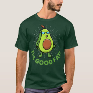 Het goede vet met Cute Fat Healthy Avocado Funny T-shirt