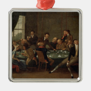 Het gokhuis metalen ornament