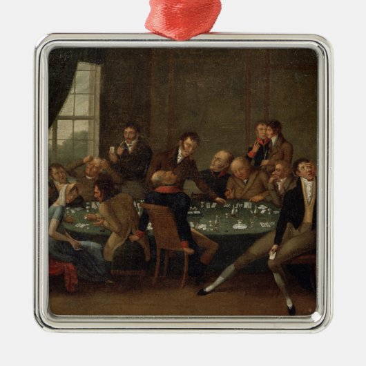 Het gokhuis metalen ornament (Voorkant)