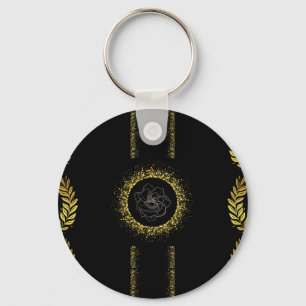 Het Gold Leaf-Collectie - de gloeiende Belangrijks Sleutelhanger