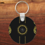 Het Gold Leaf-Collectie - de gloeiende Belangrijks Sleutelhanger (Voorkant)