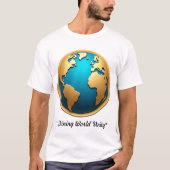 Het Golden Horizon Wereldbol T-shirt (Voorkant)