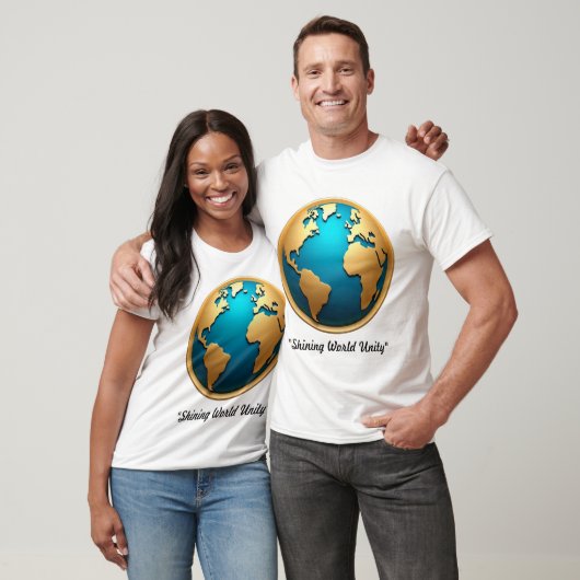Het Golden Horizon Wereldbol T-shirt (Unisex)