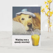 Het golden retriever wordt goed Kaart (Gele Bloem)