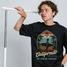 Het Golden State California strand T-shirt