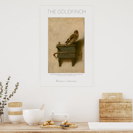 Het Goldfinch 24x36 grote kunst Poster (Keuken)