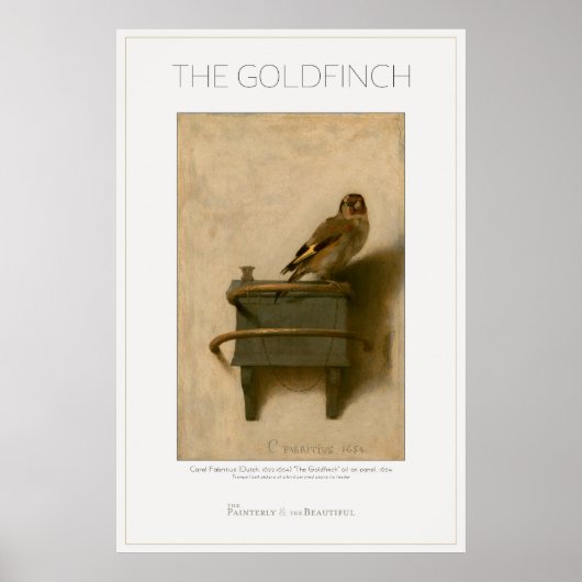 Het Goldfinch 24x36 grote kunst Poster (Voorkant)