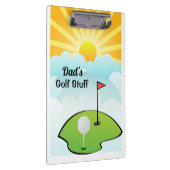 Het Golf Stuff Klembord van papa personaliseren (Rechts)