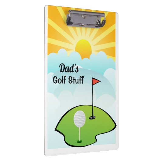 Het Golf Stuff Klembord van papa personaliseren (Rechts)