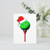 Het golf van Kerstmis Feestdagenkaart (Staand voorkant)